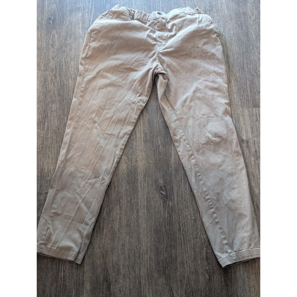 Cove Usa Chino Pants Men’S 34 (34X30) Tan Khaki Stretch Waistband Office Casual